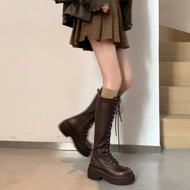 BalletCat Knee-high Boots 6cm Women's-5