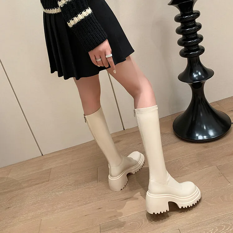 BalletCat Knee-high Boots 7cm Women's-13
