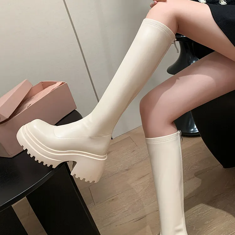 BalletCat Knee-high Boots 7cm Women's-16