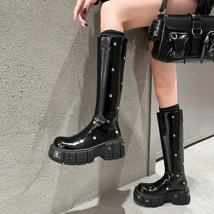 BalletCat Knee high Boots 6.5cm Women's-3