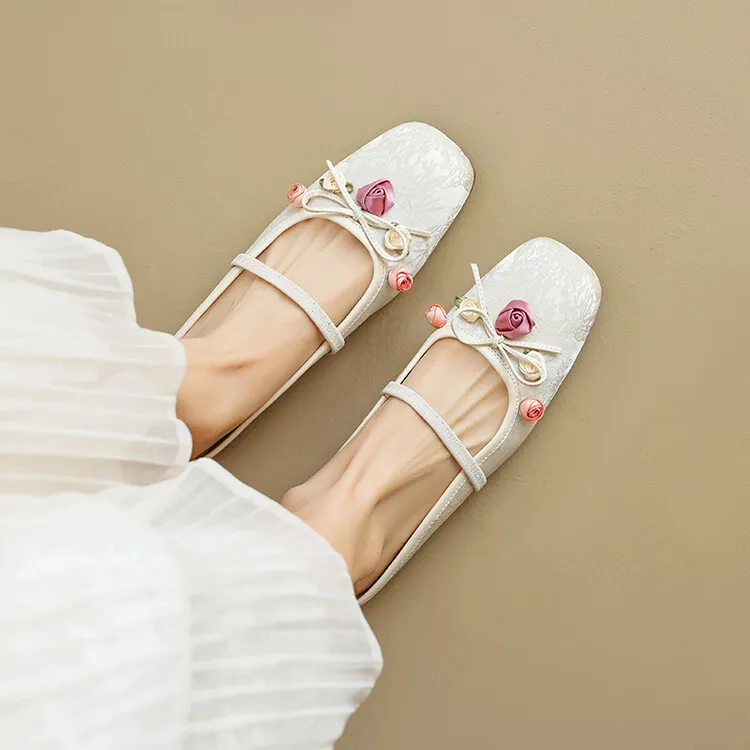 BalletCat Wrap-toe Slippers 1.5cm Women's-9