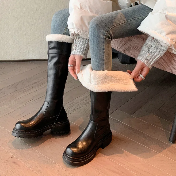 BalletCat Knee-high Boots 4.5cm Women's-3