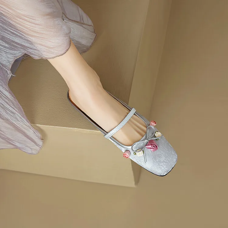BalletCat Wrap-toe Slippers 1.5cm Women's-2