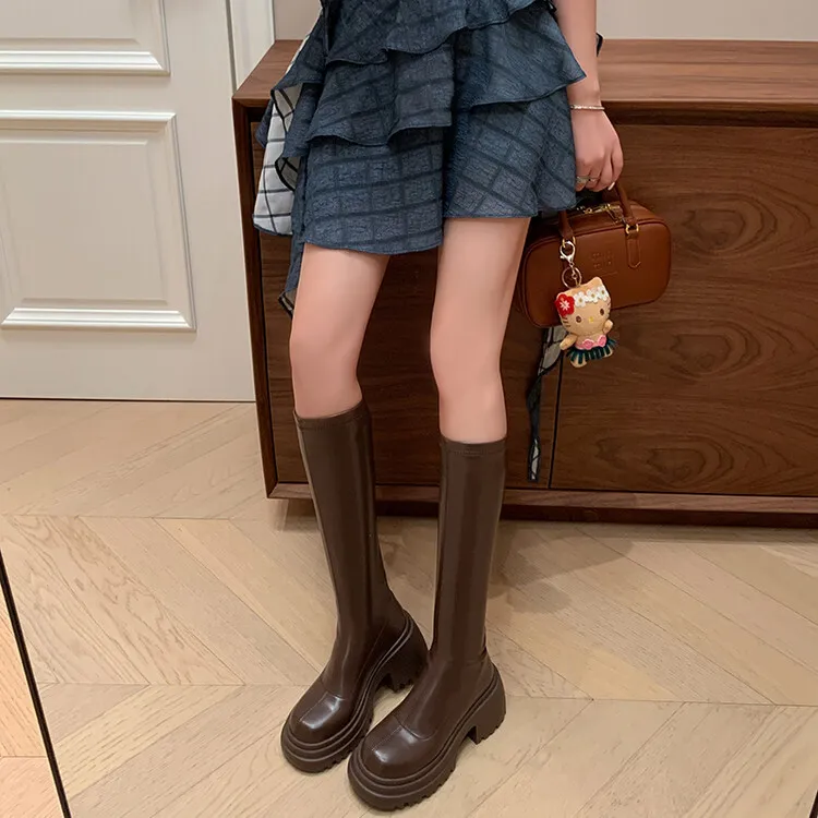 BalletCat Knee-high Boots 7cm Women's-11