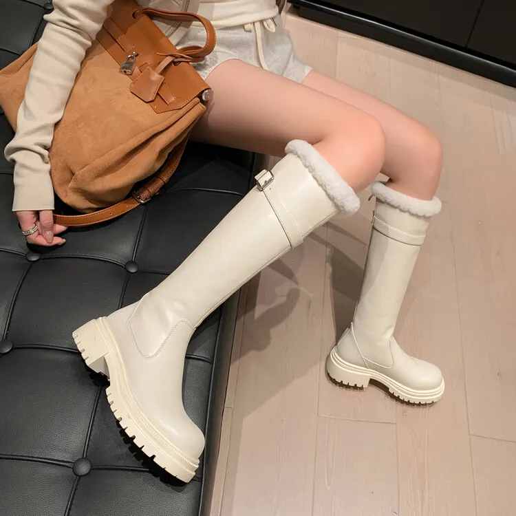 BalletCat Knee-high Boots 4.5cm Women's-6