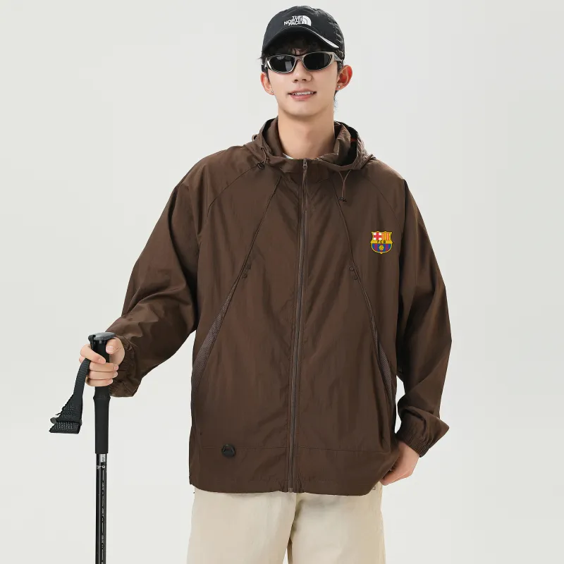 FCB ARCELONA Super Light, Breathable, Waterproof, UV Protection Sun Protection Clothing Unisex-11