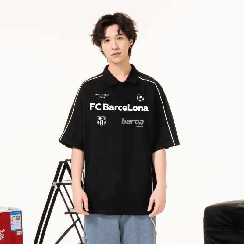 FCB ARCELONA T Shirts Unisex-2