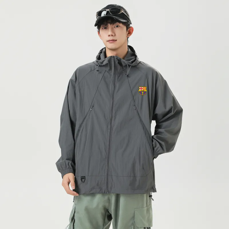 FCB ARCELONA Super Light, Breathable, Waterproof, UV Protection Sun Protection Clothing Unisex-8