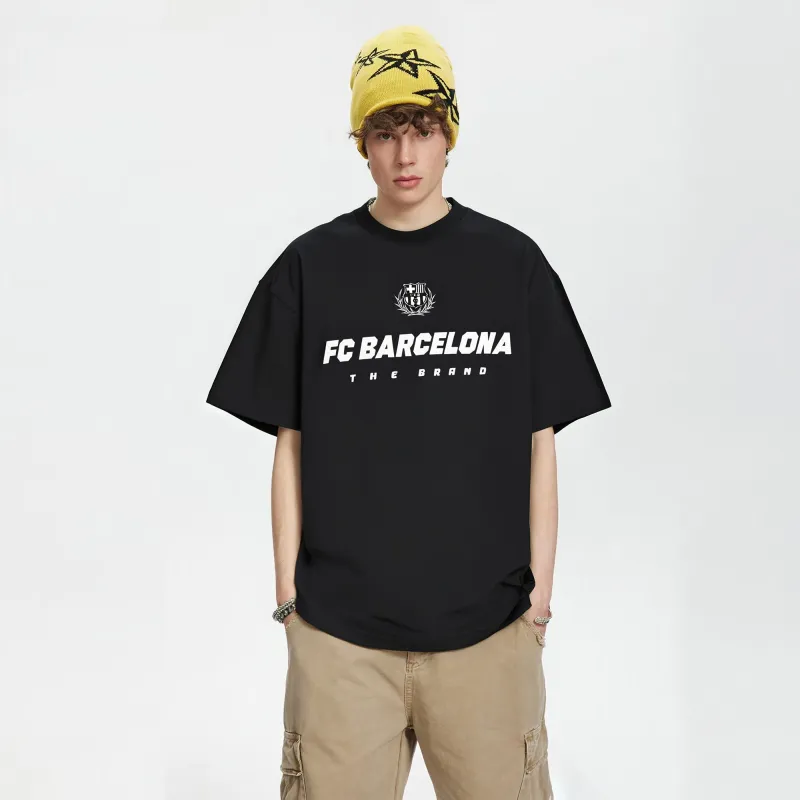 FCB ARCELONA T Shirts Unisex-2