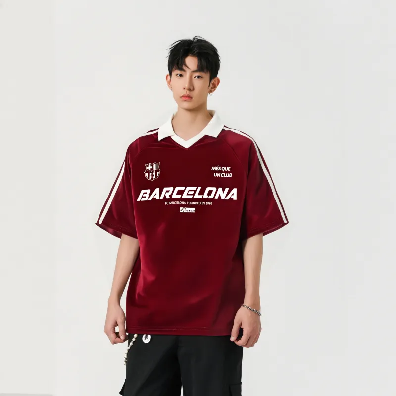 FCB ARCELONA T Shirts Unisex-2