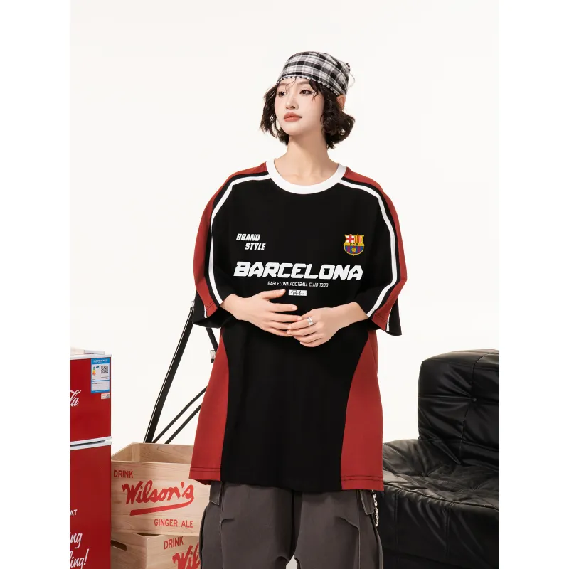 FCB ARCELONA T Shirts Unisex-5