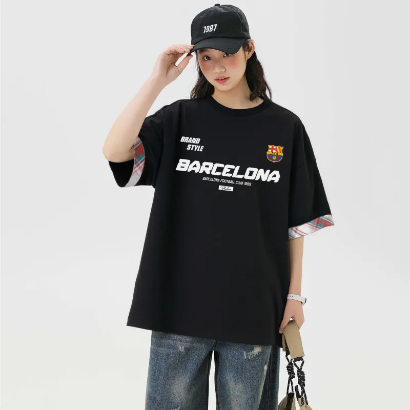 FCB ARCELONA T Shirts Unisex-2