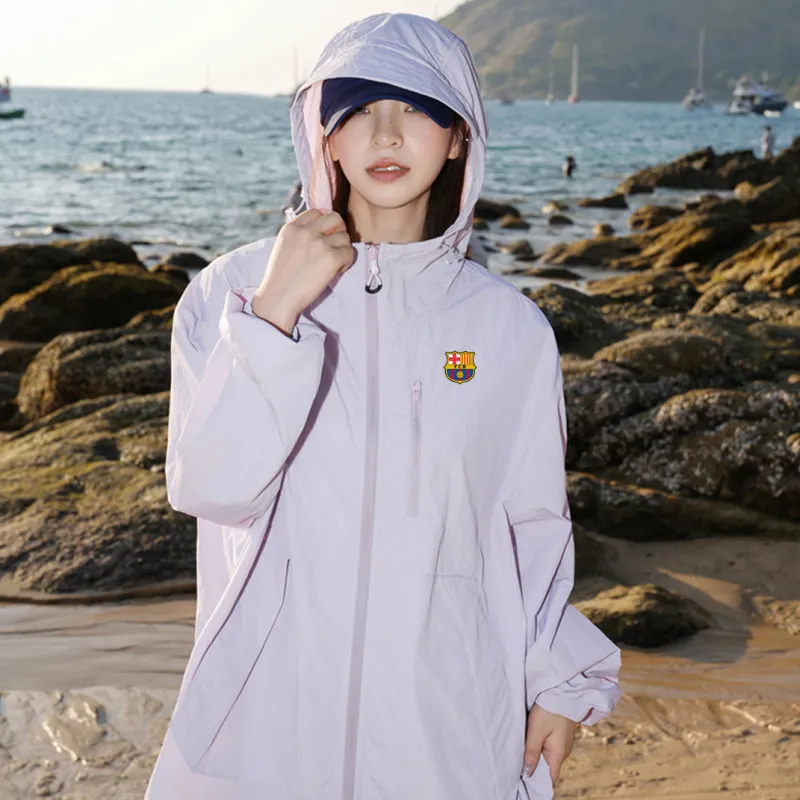 FCB ARCELONA Super Light Breathable Quick Dry UV Protection Sun Protection Clothing Unisex-1