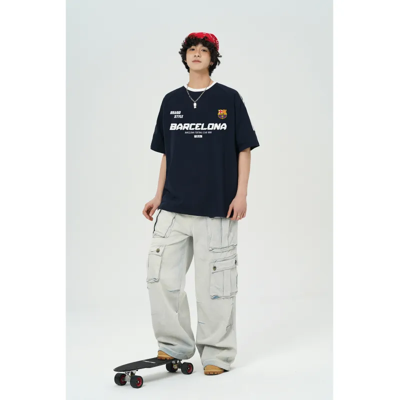FCB ARCELONA T Shirts Unisex-13