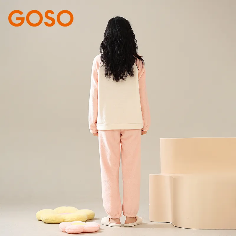 GOSO Thermal Set Women's Pink Orange-4