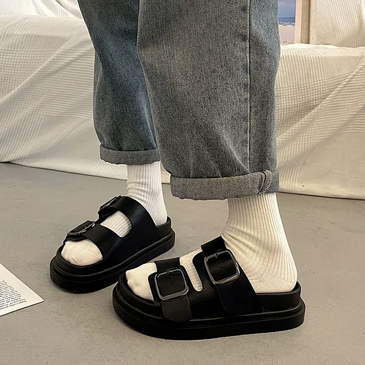 Old Meow Slide Slippers Women's Black-5