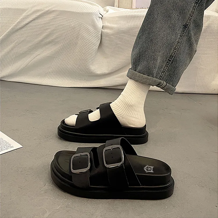 Old Meow Slide Slippers Women's Black-4