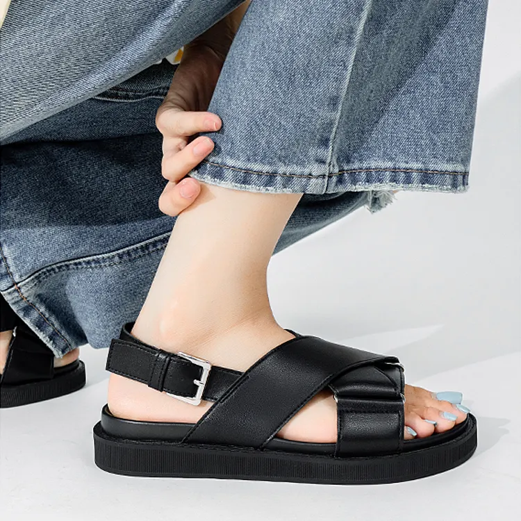 Old Meow Everyday Commute Casual Outerwear, Beach Sandals 3cm Women's-5