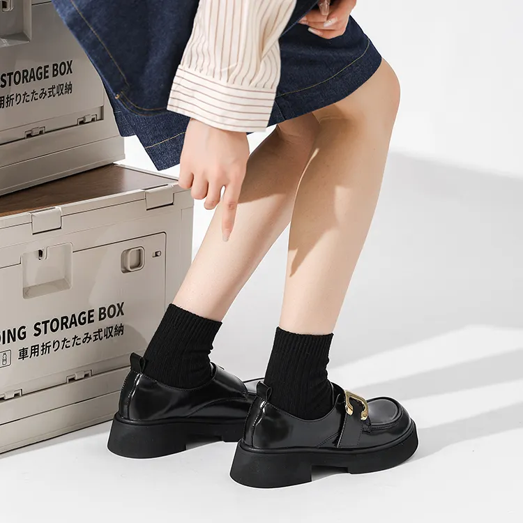 Old Meow British Style Loafers 5cm Women's-7