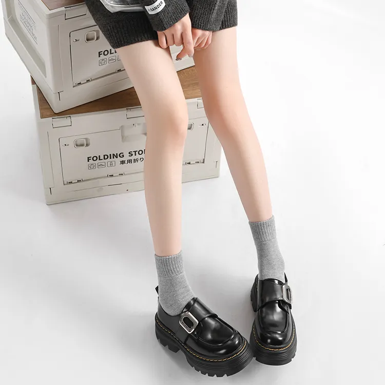 Old Meow Loafers 6cm Women's Black-4