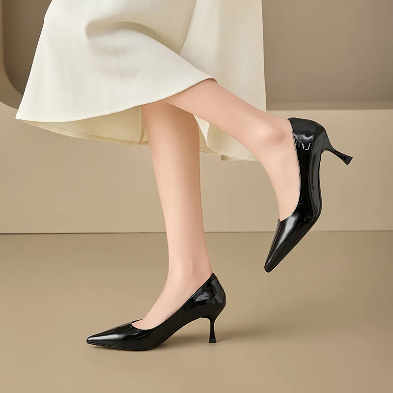 EXULL Q Slim Heel High Heels 6.5CM Women's-14