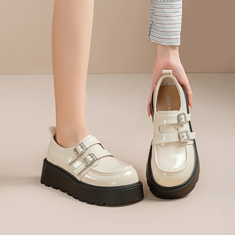 EXULL Q Loafers Women's Black/Beige-9