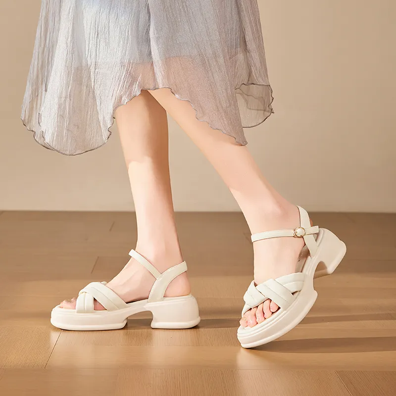 EXULL Q One Strap Sandals 5CM Women's-4