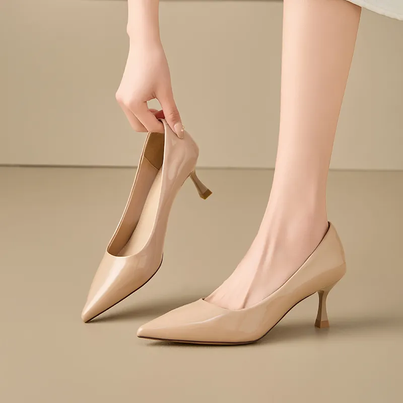EXULL Q Slim Heel High Heels 6.5CM Women's-4
