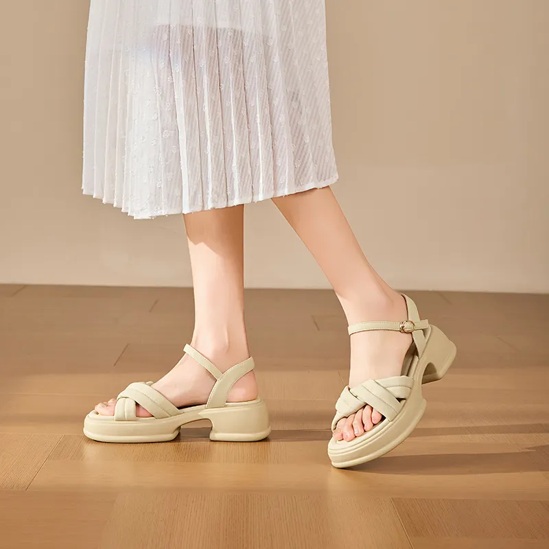 EXULL Q One Strap Sandals 5CM Women's-11