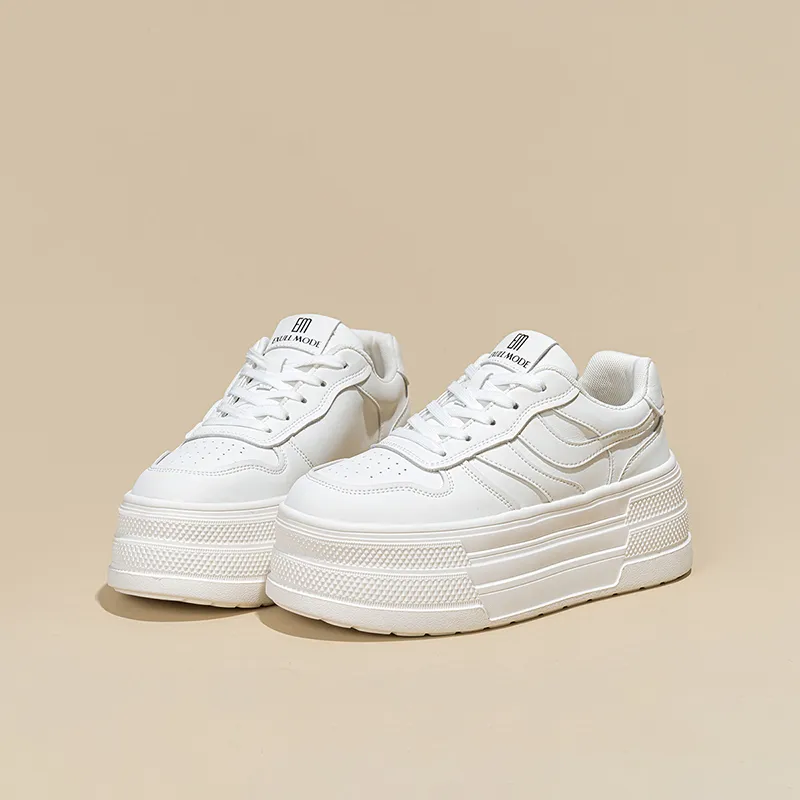 EXULL Q Low Top Skateboard Shoes Women's White-4