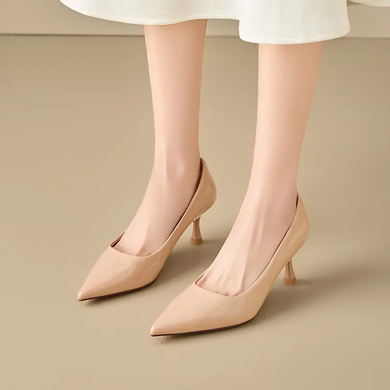 EXULL Q Slim Heel High Heels 6.5CM Women's-6