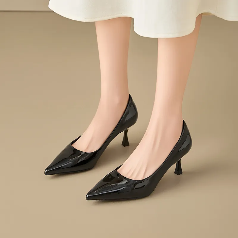 EXULL Q Slim Heel High Heels 6.5CM Women's-13