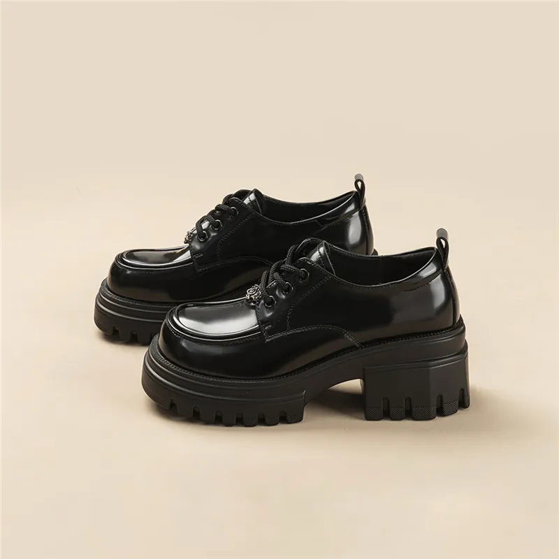 EXULL Q Casual Single Shoes 6cm Women's Black-3