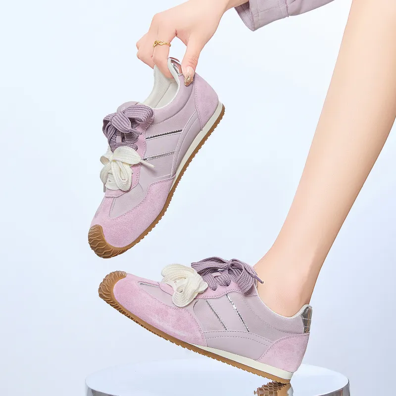 EXULL Q Slip Resistant, Abrasion Resistant, Breathable, Lightweight Low Top Casual Shoes Women's Taro Purple-6