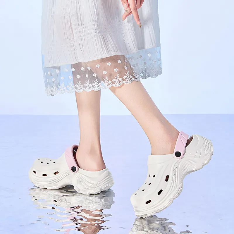 EXULL Q Clogs Women's White Pink-3