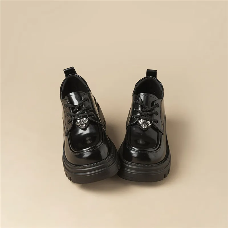 EXULL Q Casual Single Shoes 6cm Women's Black-4