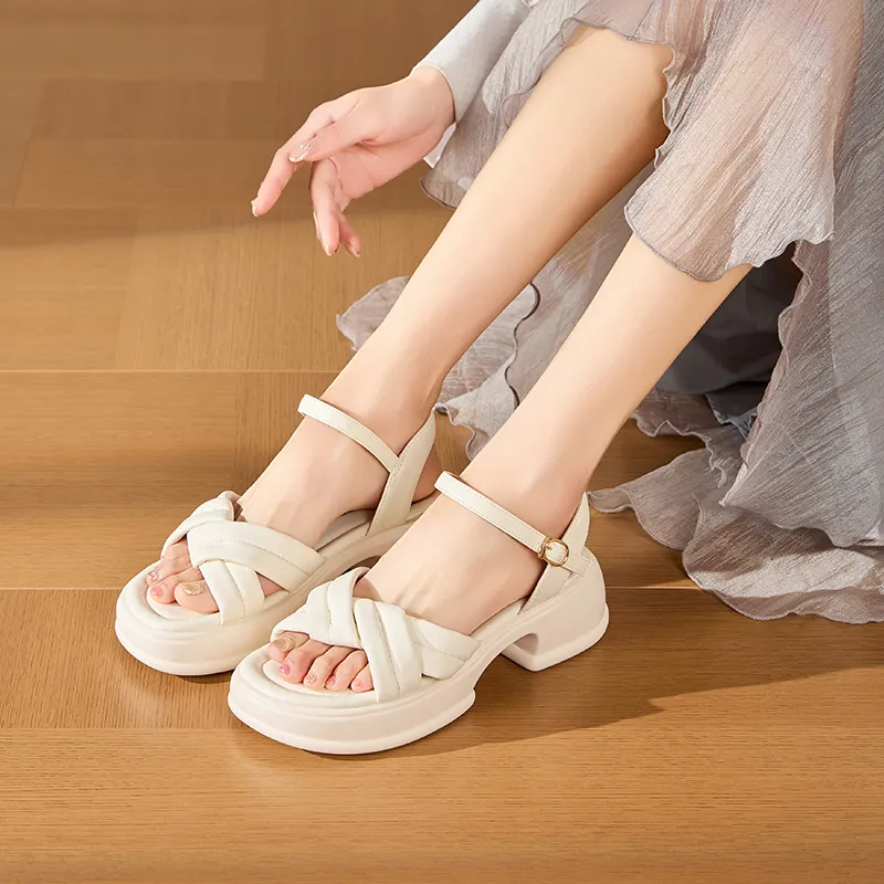 EXULL Q One Strap Sandals 5CM Women's-3