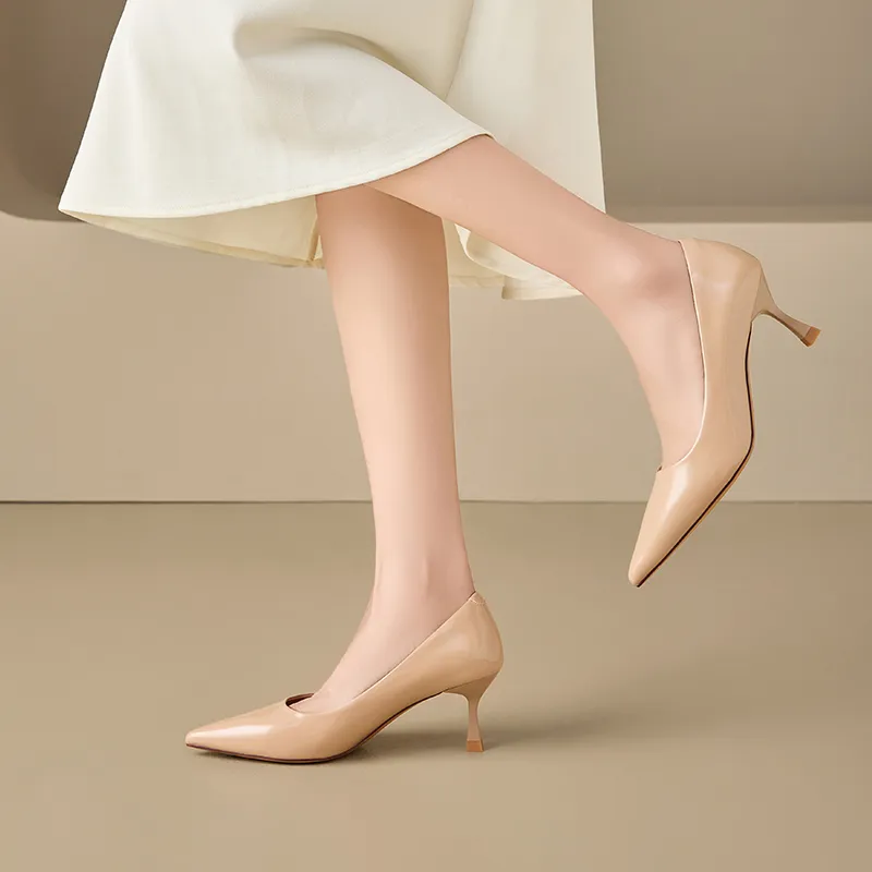 EXULL Q Slim Heel High Heels 6.5CM Women's-7