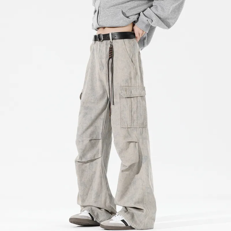 Magmode Casual Pants Unisex Apricot-5