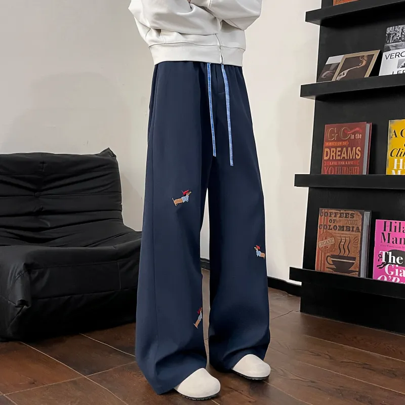 Magmode Casual Pants Unisex Navy Blue-9