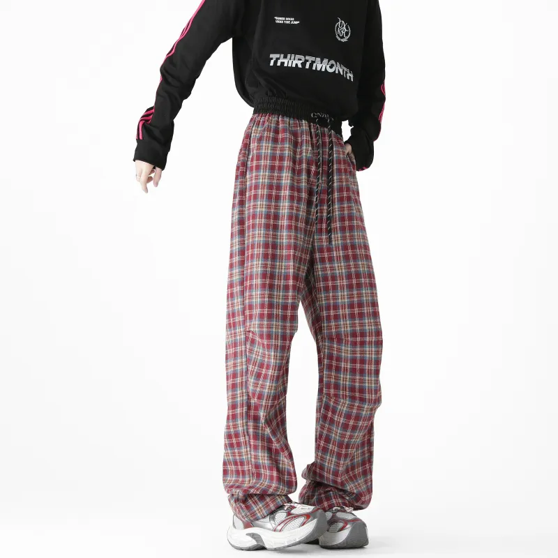 Magmode Casual Pants Unisex Red-10