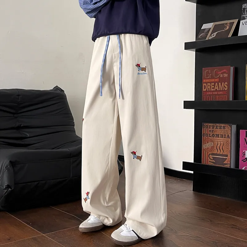 Magmode Casual Pants Unisex Navy Blue-3