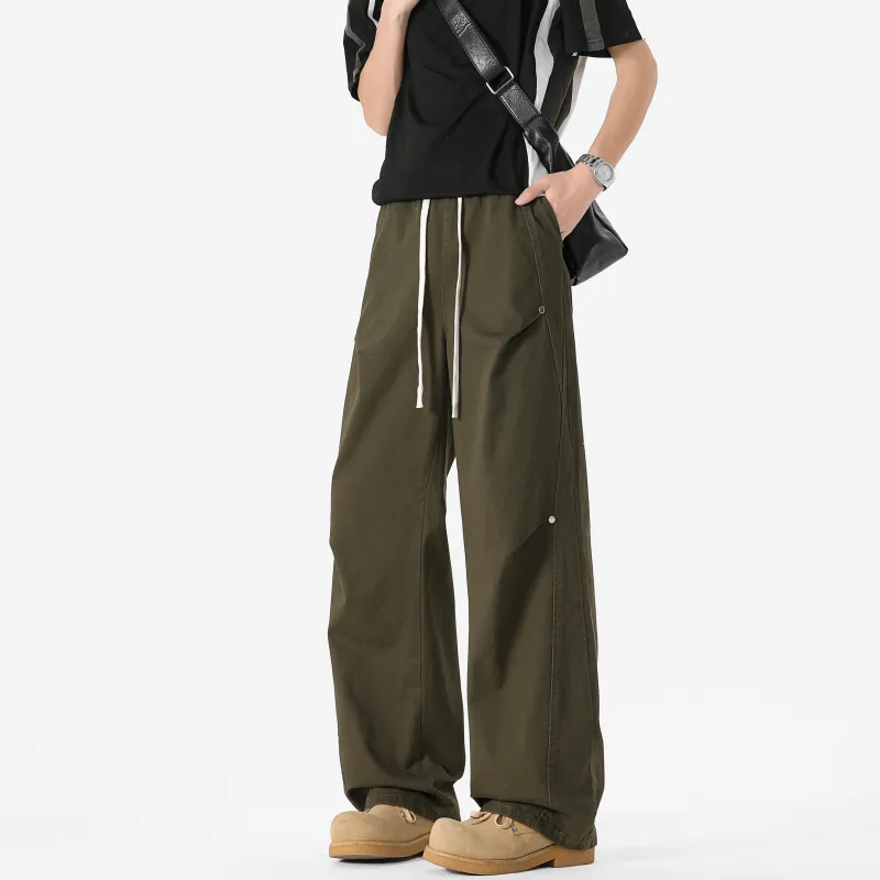 Magmode Casual Pants Unisex Army Green-9