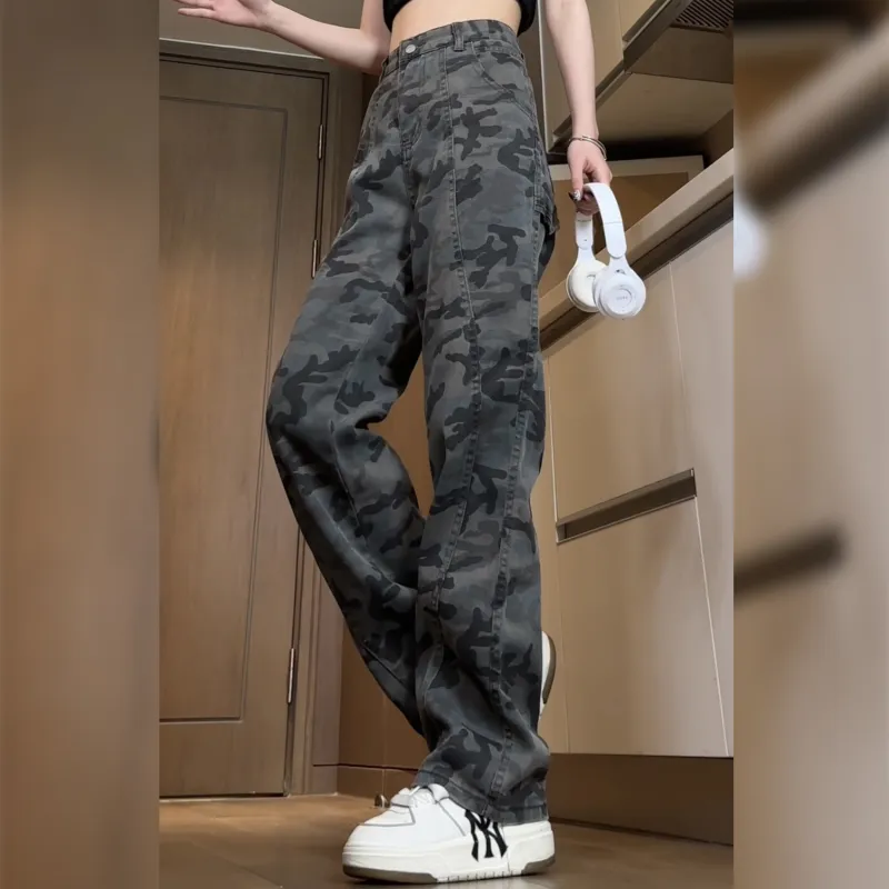 Magmode Jeans Unisex Camouflage Black-5