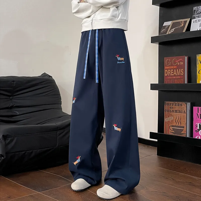 Magmode Casual Pants Unisex Navy Blue-8