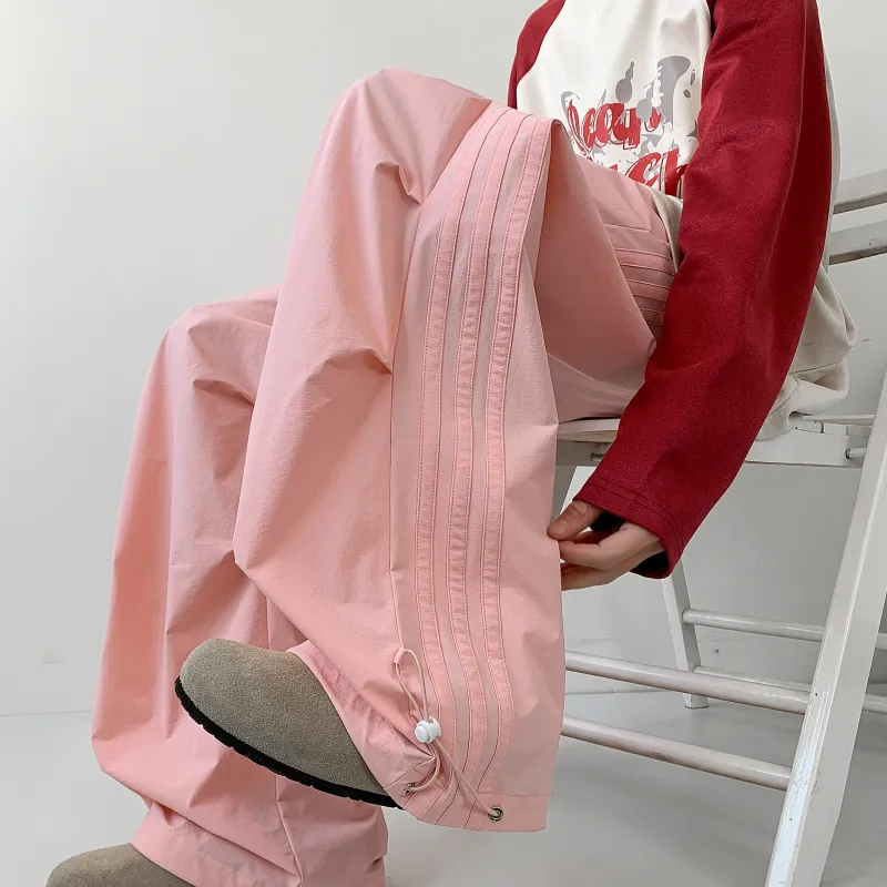 Magmode Casual Pants Unisex Pink-15