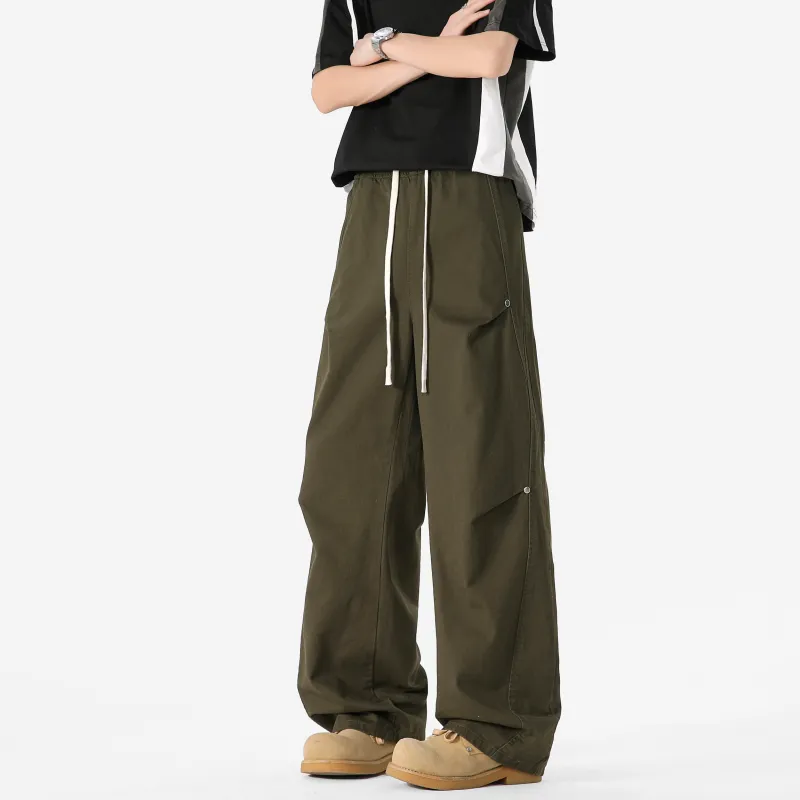 Magmode Casual Pants Unisex Army Green-7