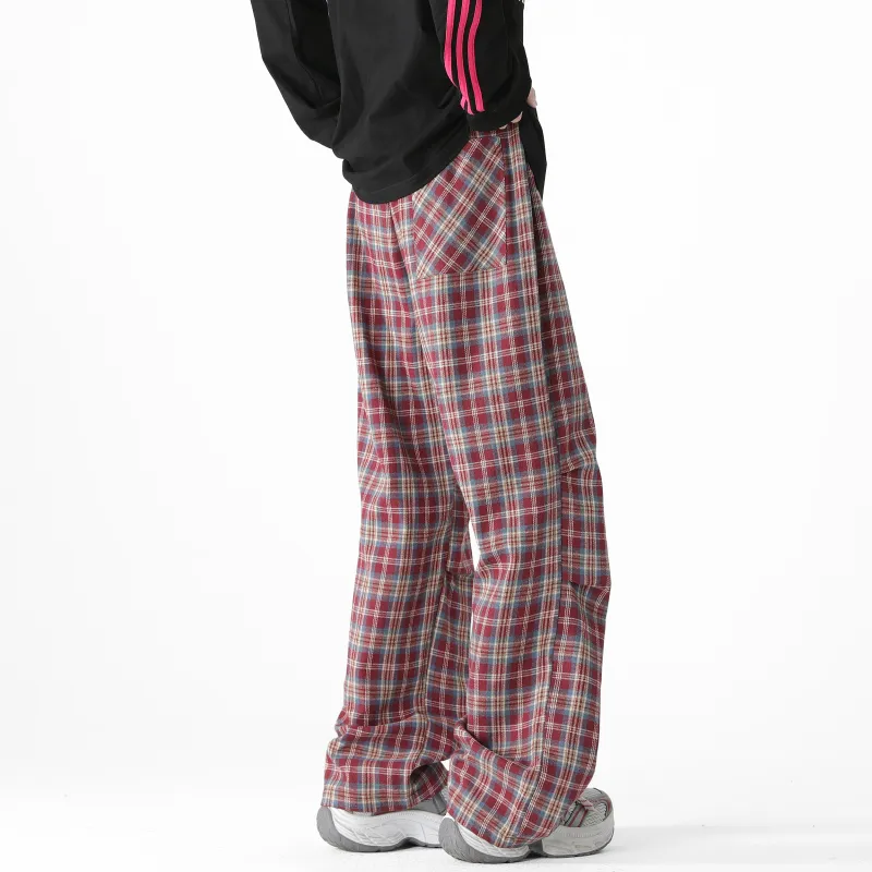 Magmode Casual Pants Unisex Red-11