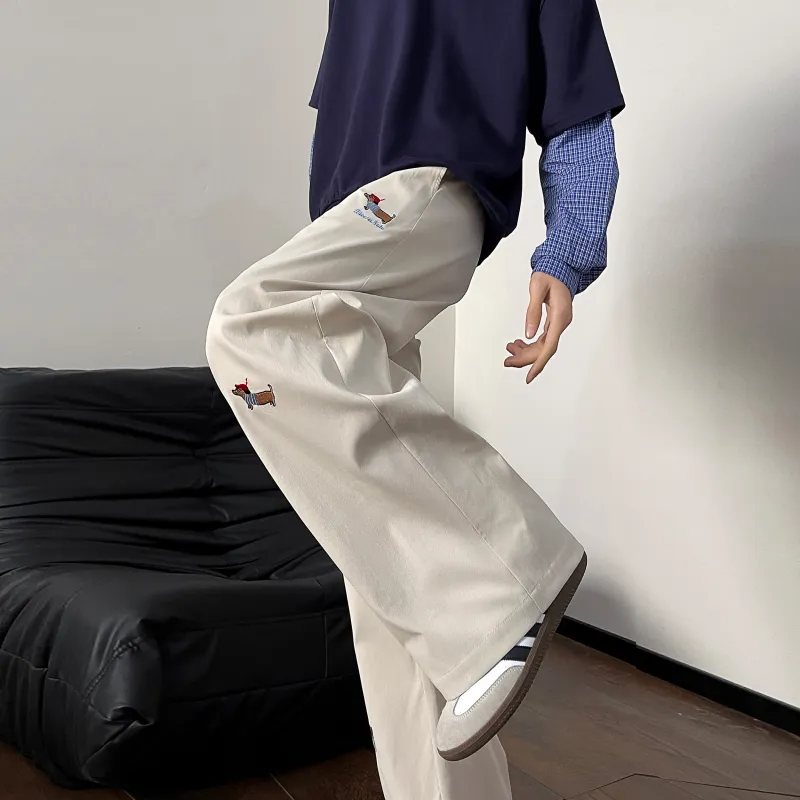 Magmode Casual Pants Unisex Navy Blue-5