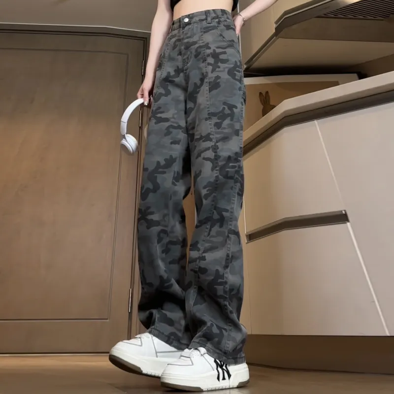 Magmode Jeans Unisex Camouflage Black-3